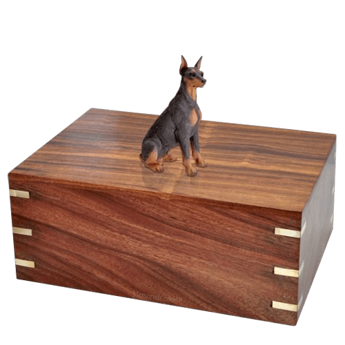 Ears Up Doberman X-Large Doggy Urn